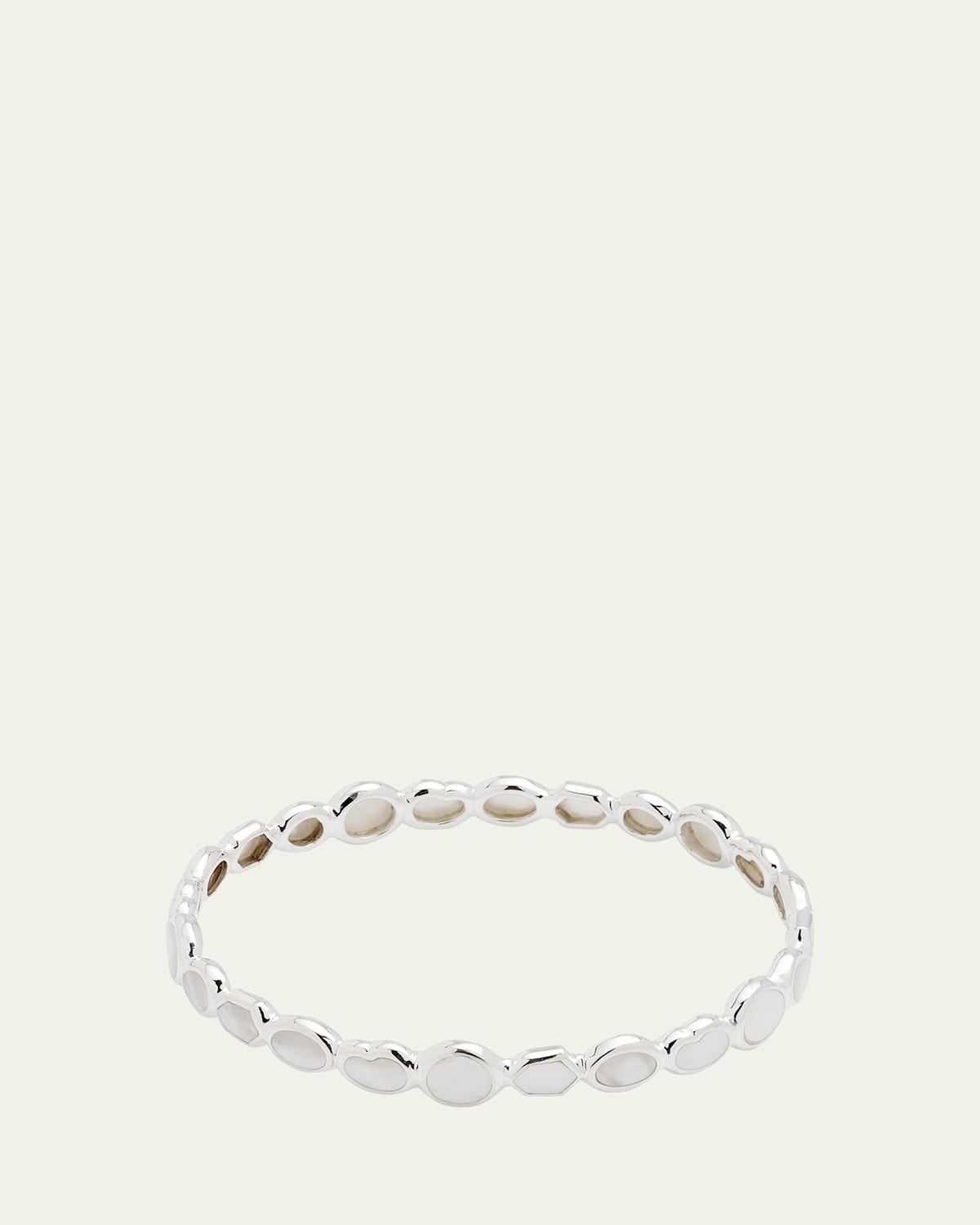 All-Over Stone Bangle in Sterling Silver