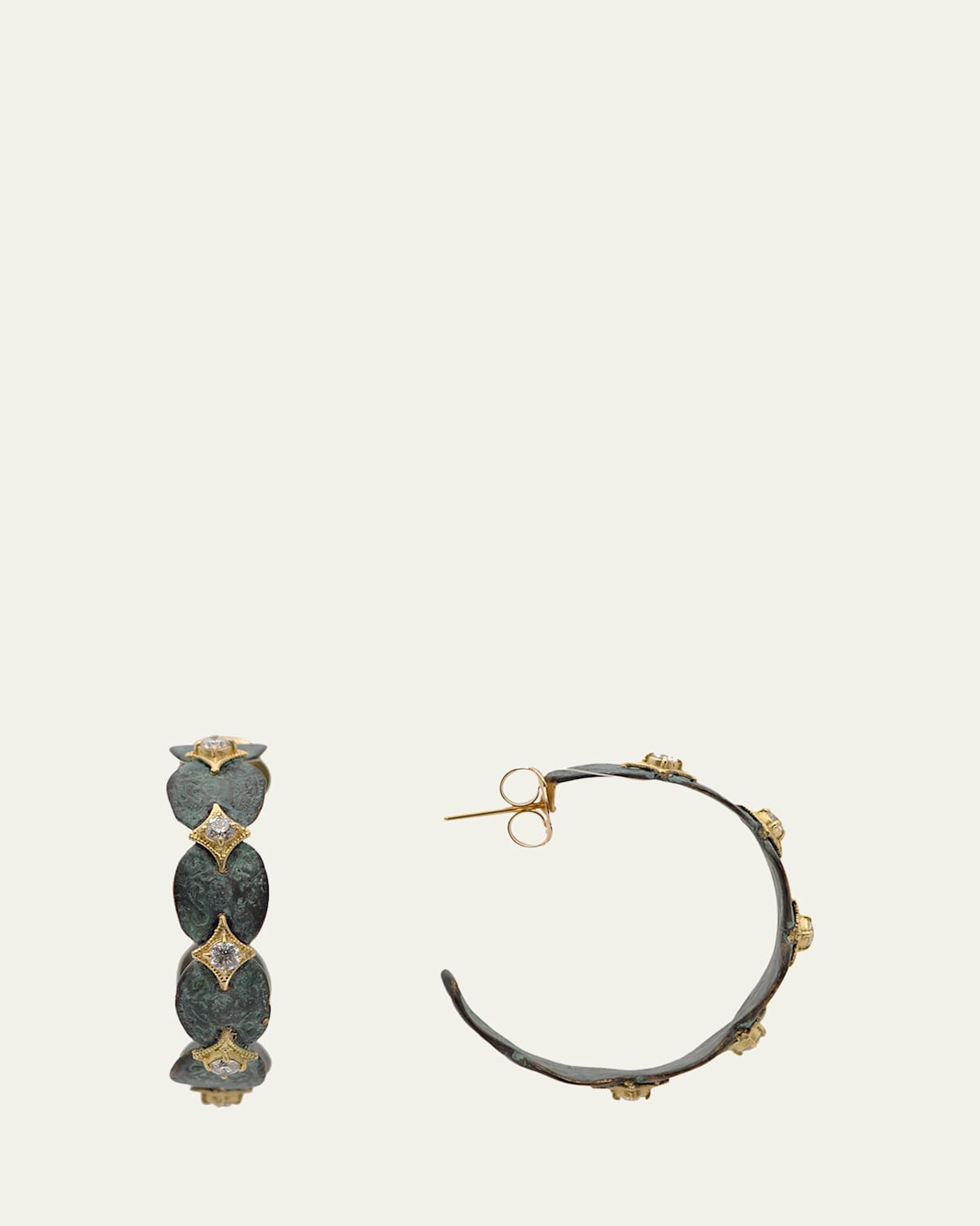 Old World 35mm Art Hoop Earrings