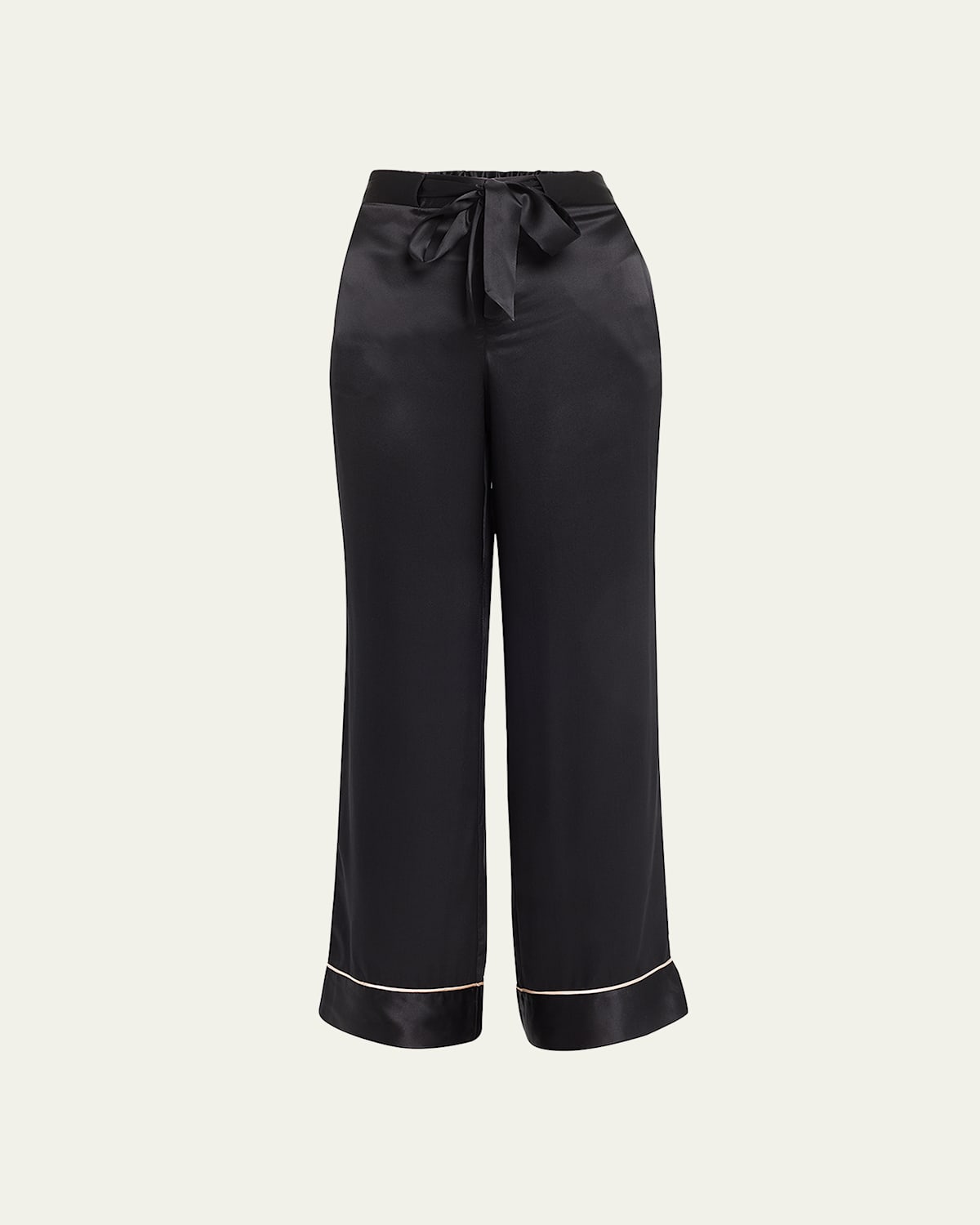 Kiki Straight-Leg Silk Lounge Pants