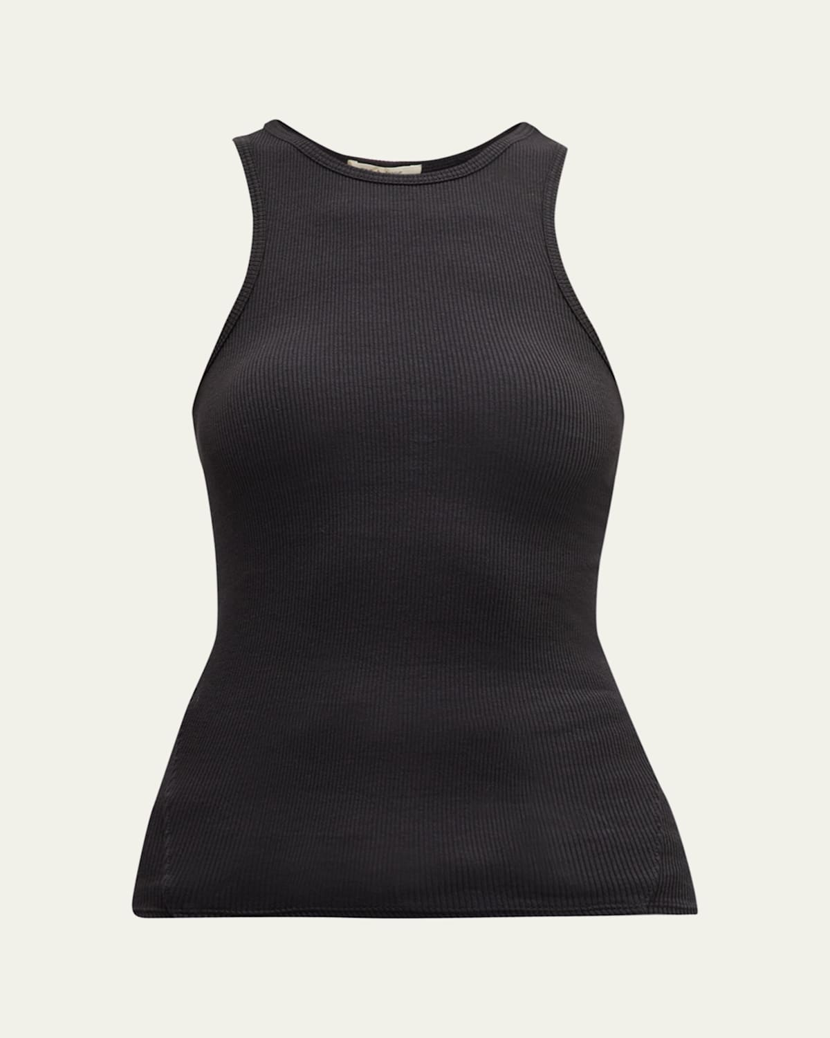 Rag & Bone The Essential Ribbed Tank Top In Black