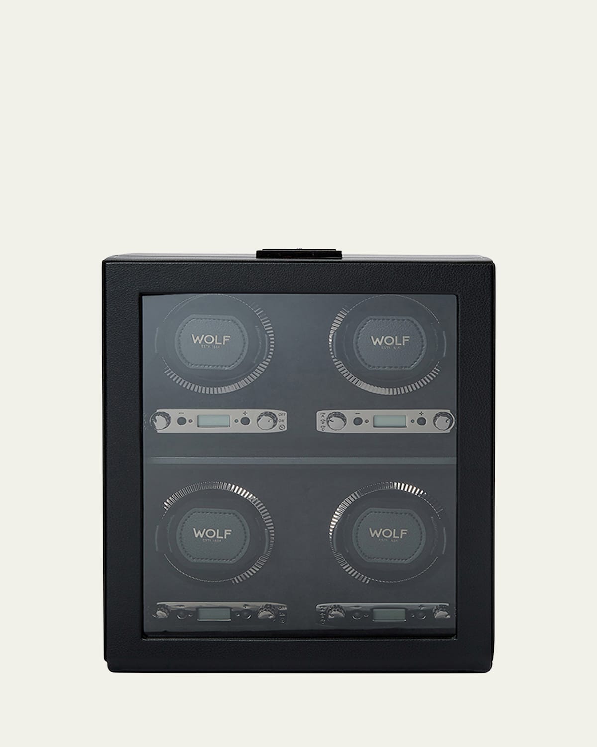 Wolf British Racing 4-piece Watch Winder In Black
