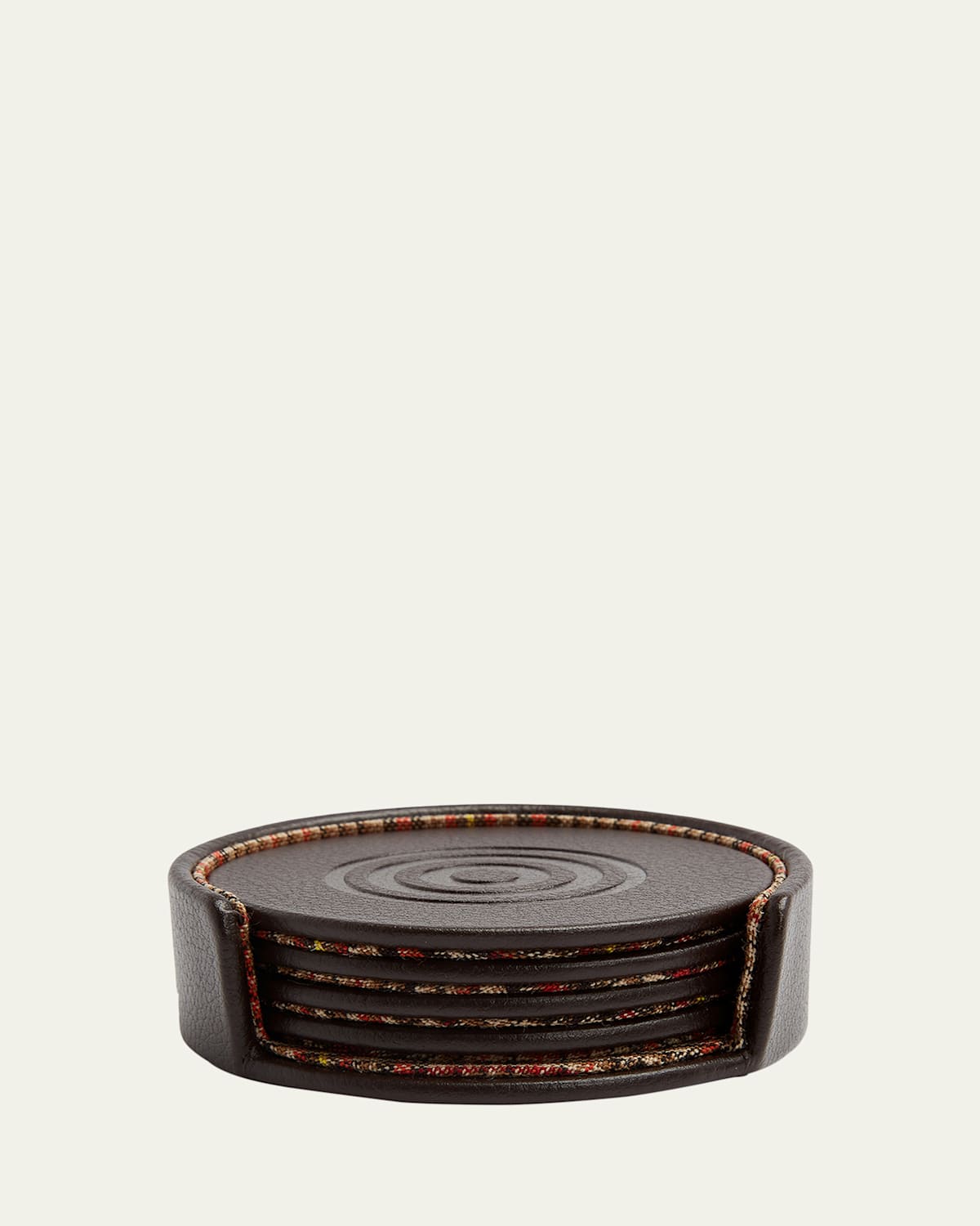 Wolf X Wm Brown 4-piece Coaster Set In Brown