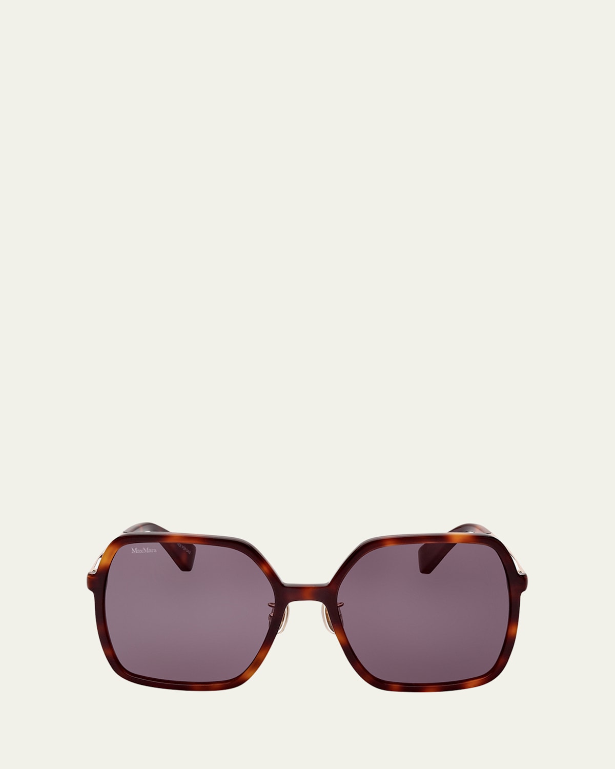 Max Mara Mixed-Media Square Sunglasses