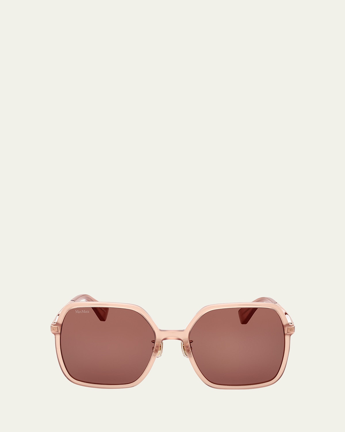 Mixed-Media Square Sunglasses