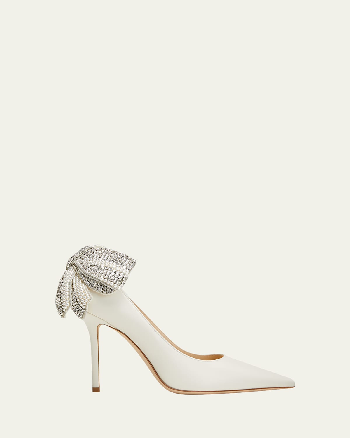 Shop Jimmy Choo Love 100mm Crystal Flare Pumps