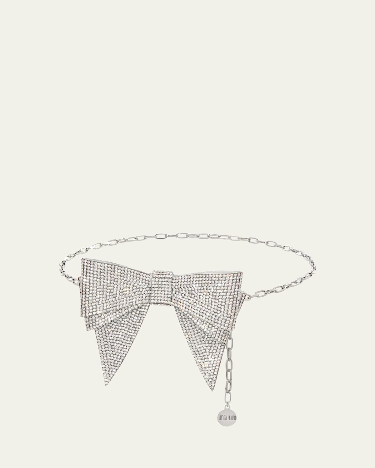 Crystal Bow Chain Belt