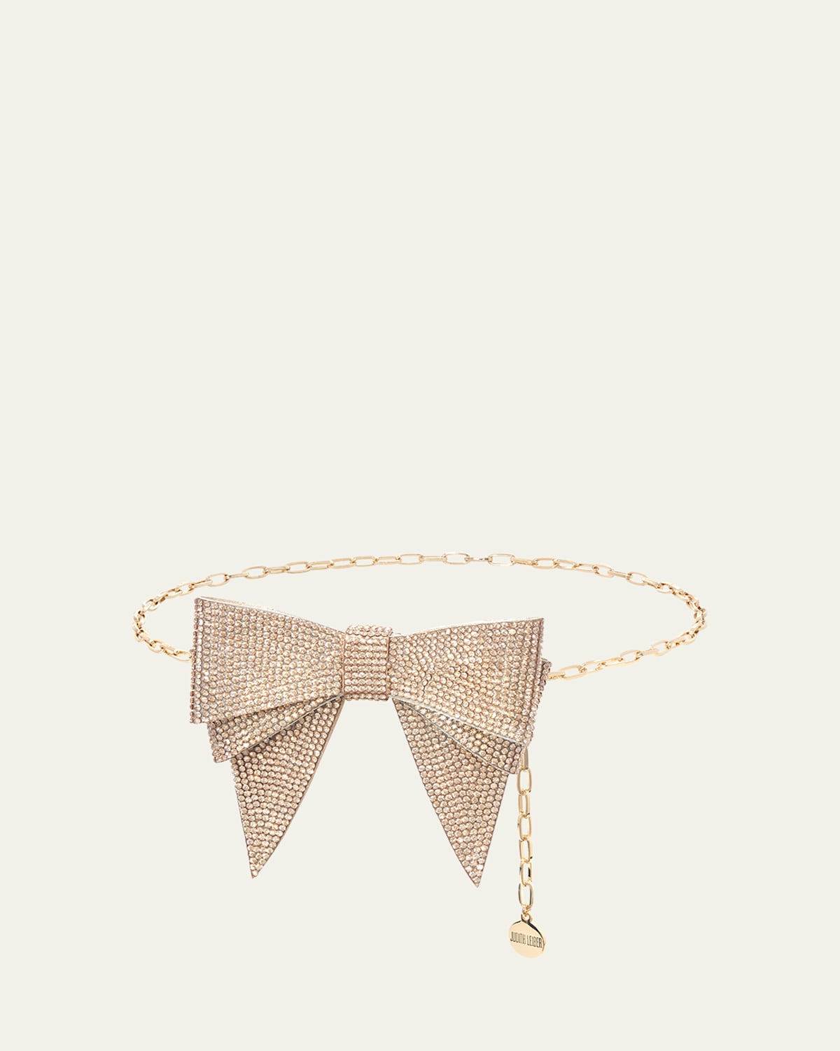 Crystal Bow Chain Belt