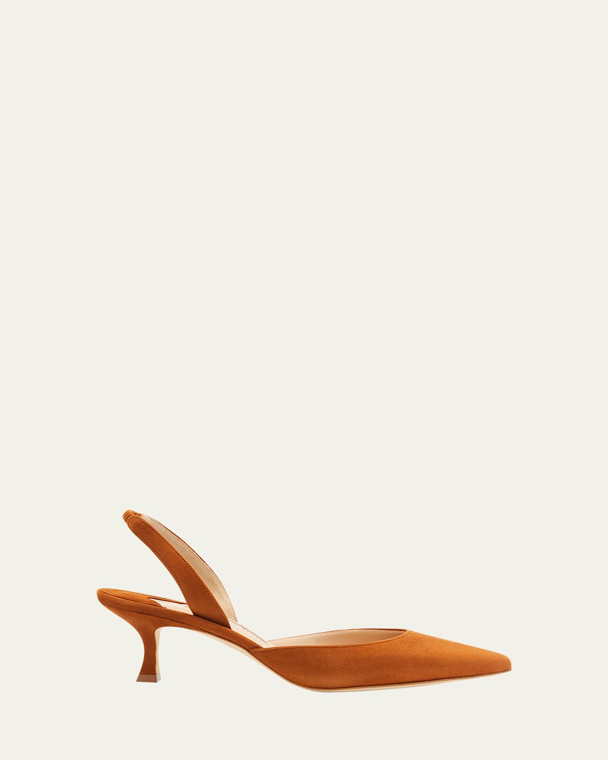 Manolo Blahnik Pointed High-heeled Sandals In Brown