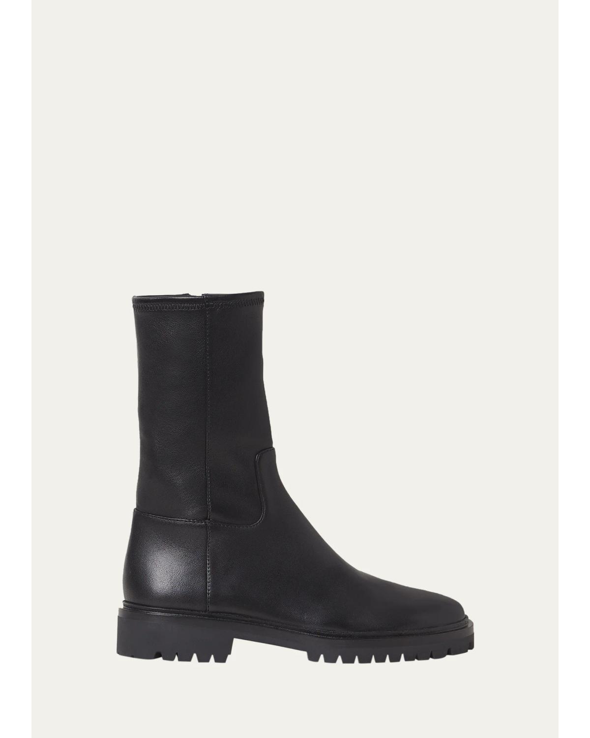 Danny Lambskin Lug-Sole Mid Boots