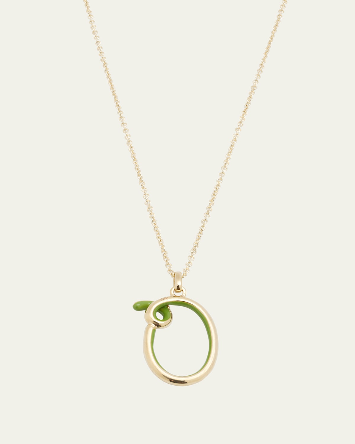Enamel Letter Necklace