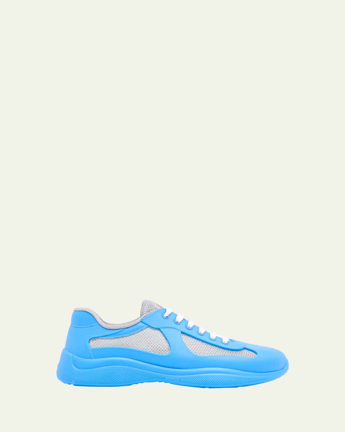 Prada America's Cup Low Top Sneaker In Blue