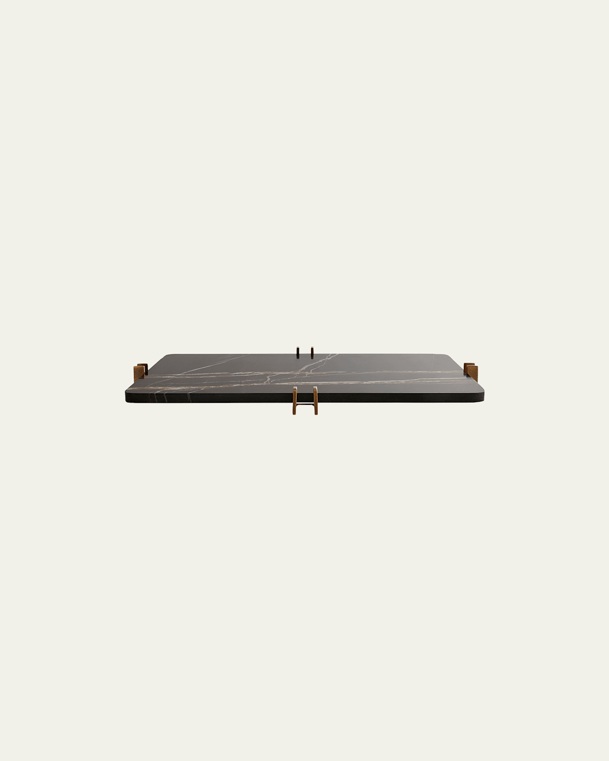 Arteriors Lockhart Marble Rectangular Tray In Bengal