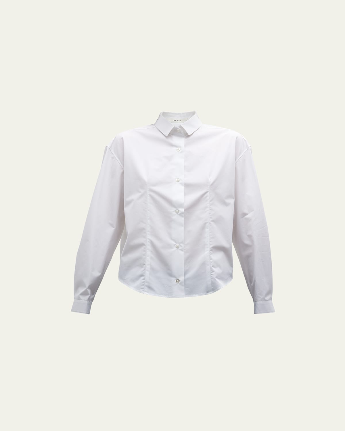 The Row Luka Oversized Button-down Shirt In Optic White
