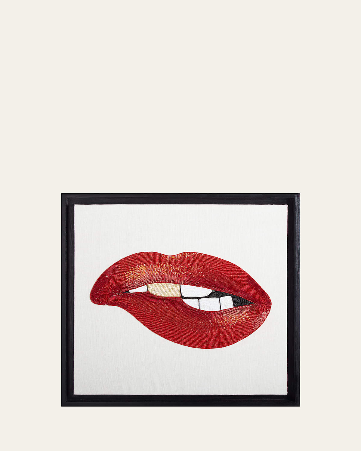"Bitten" Beaded Wall Art