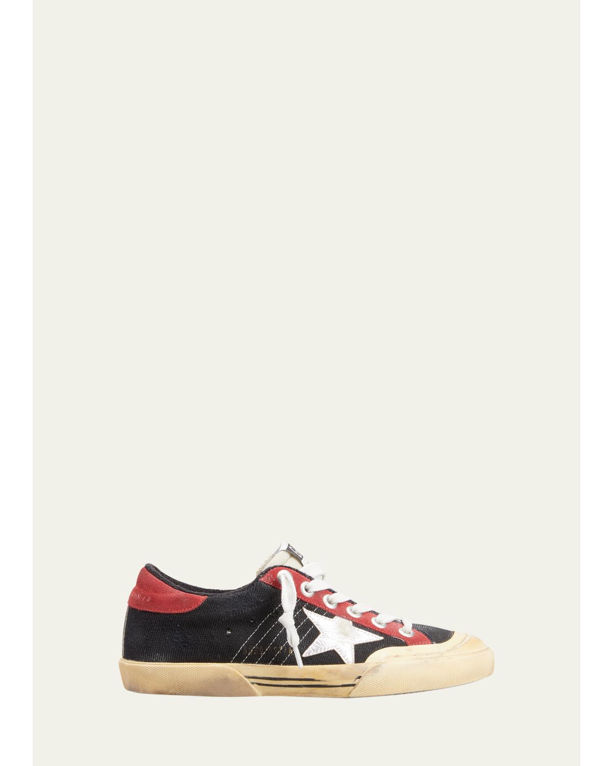 Superstar Mixed Leather Low-Top Sneakers