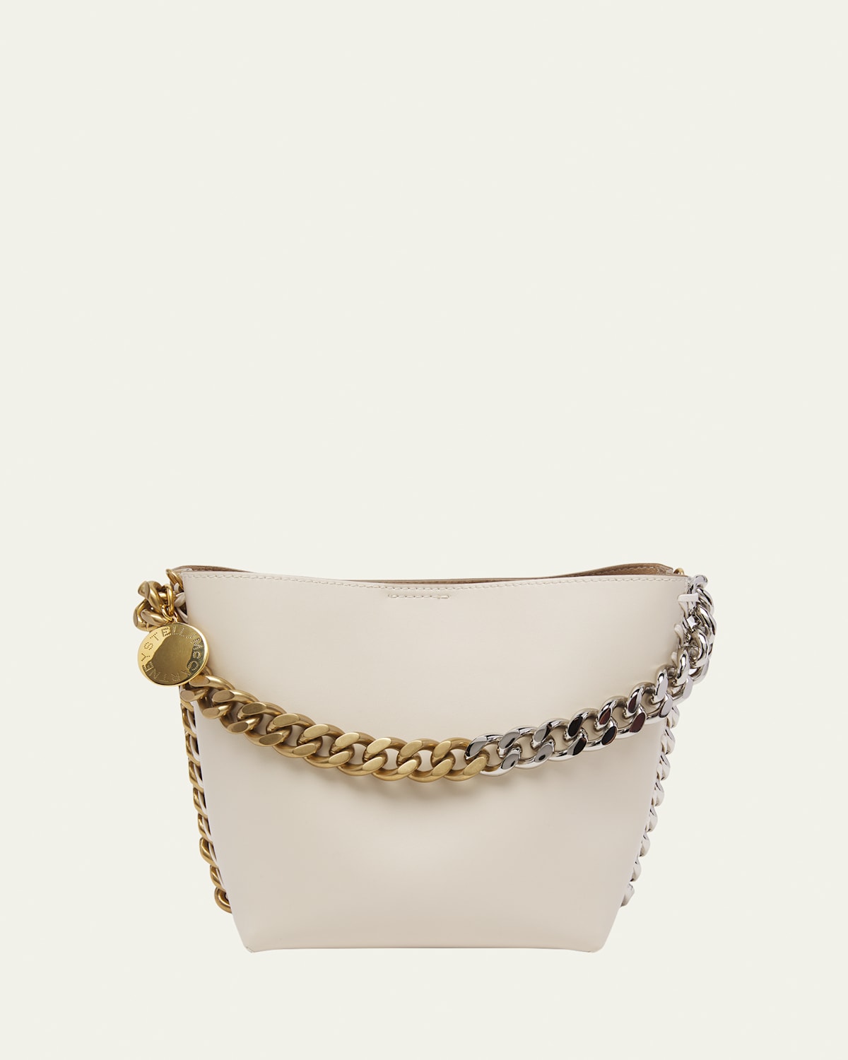 Frayme Two-Tone Chain Bucket Bag