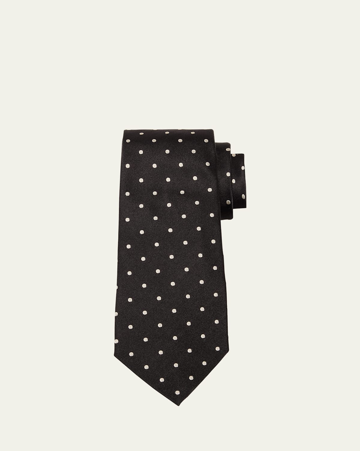 Men's Dotted Satin Tie