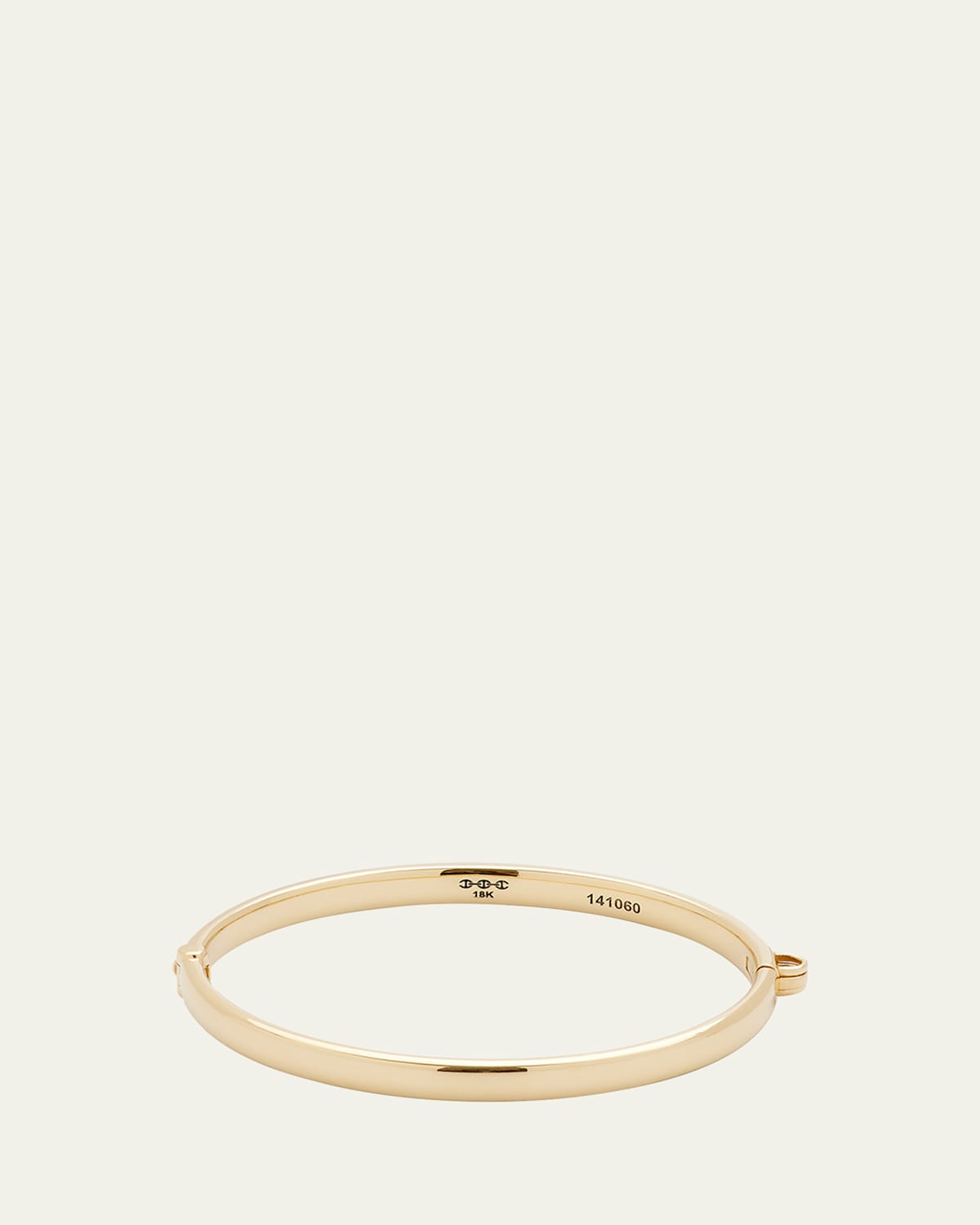 18K Yellow Gold Tri-Link Bangle Bracelet, 6mm