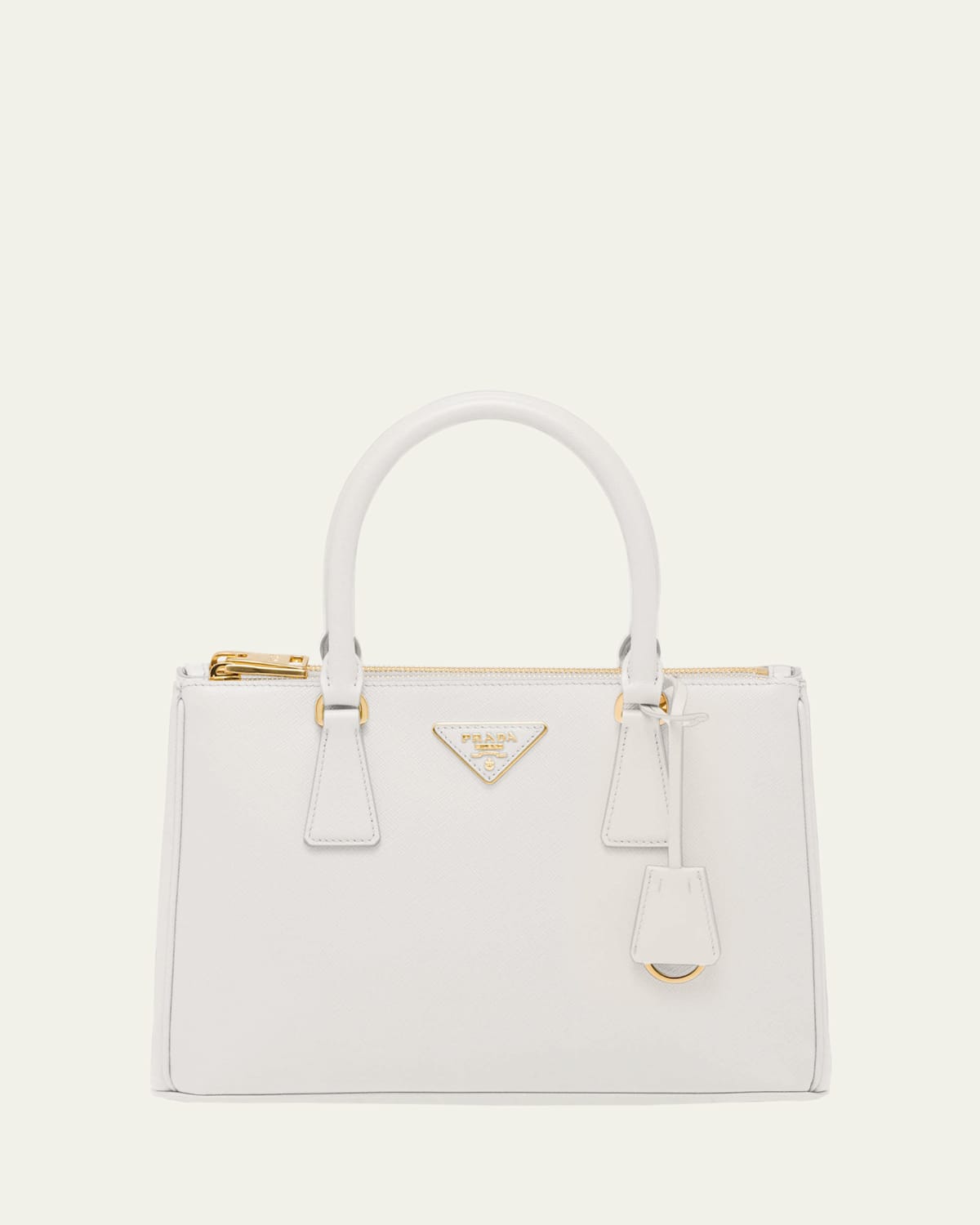 Prada Sfumato Galleria Medium Top-handle Bag In White