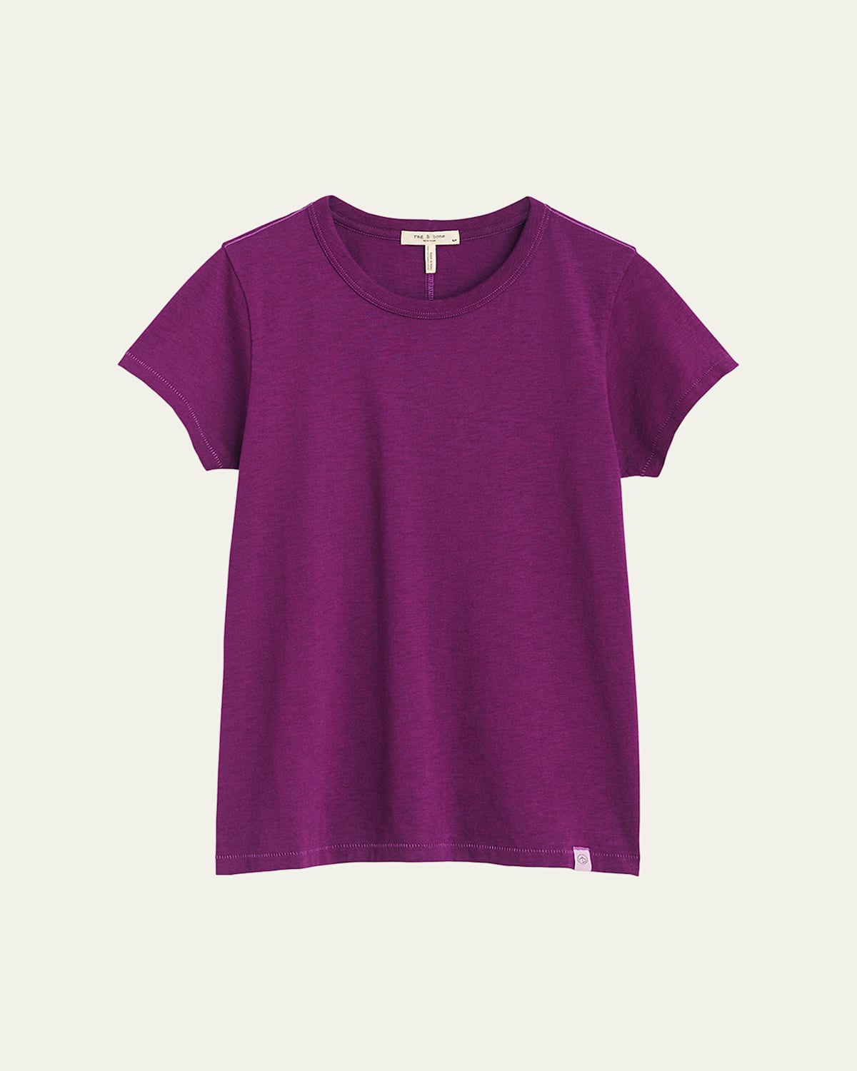 Rag & Bone The Slub Tee In Purple