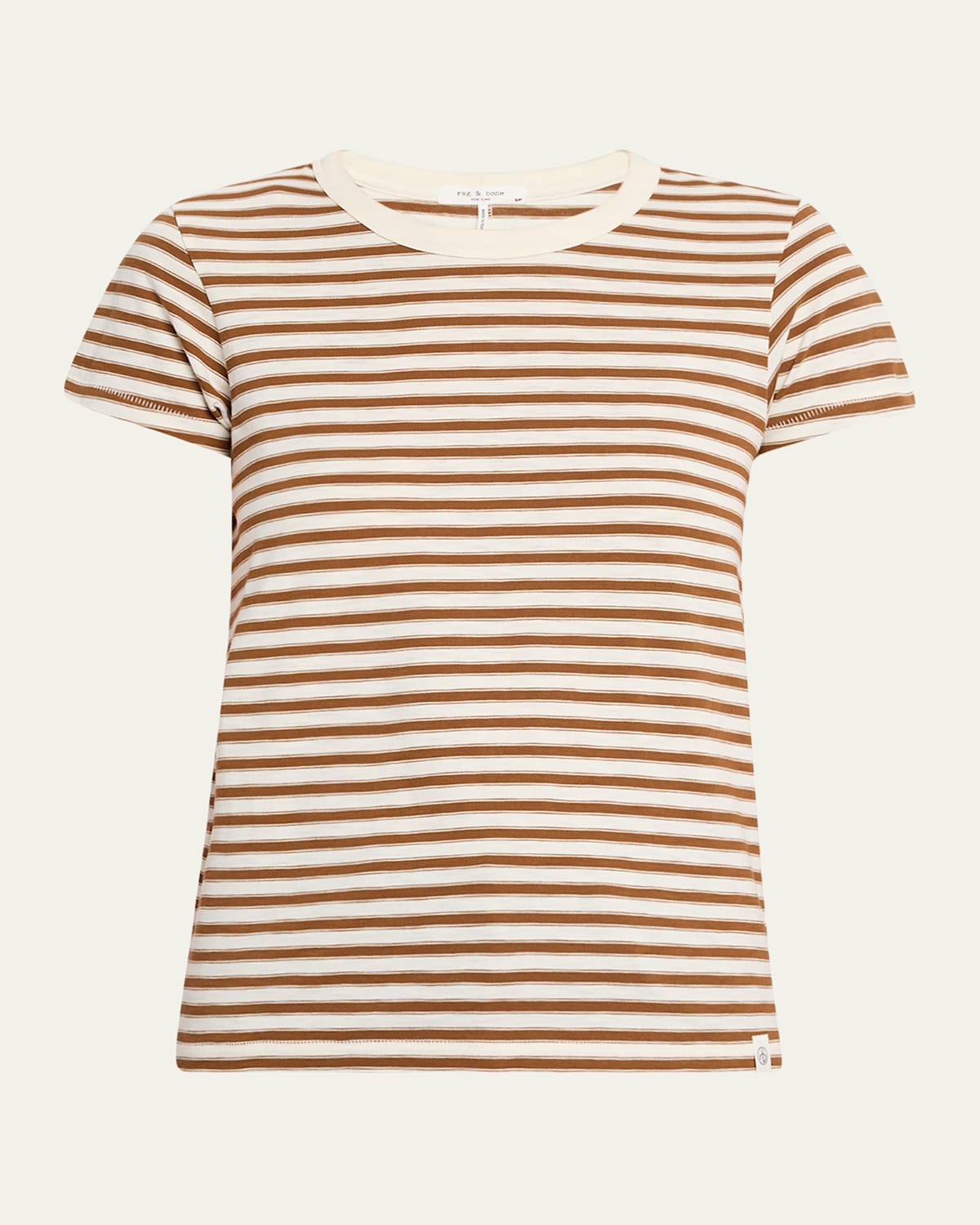 Rag & Bone The Striped Baby Tee In Multi