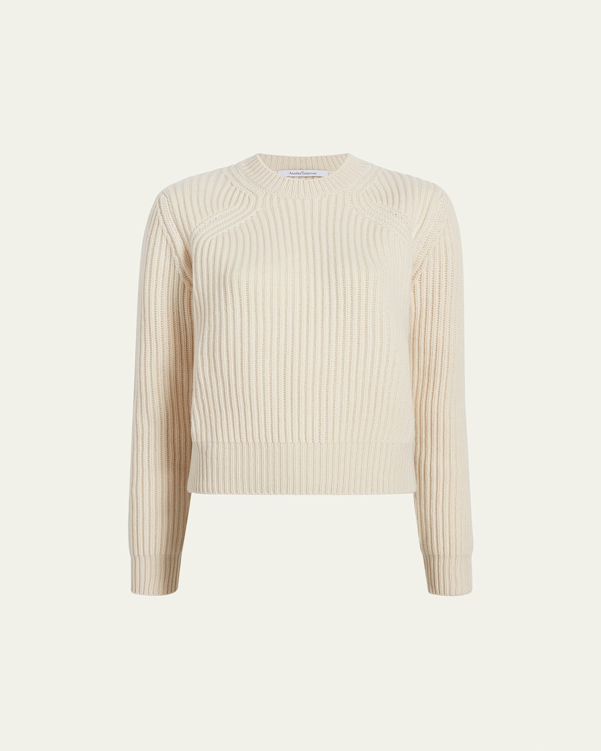 Shop Another Tomorrow Recycled Cashmere Rib Sweater In Orchid