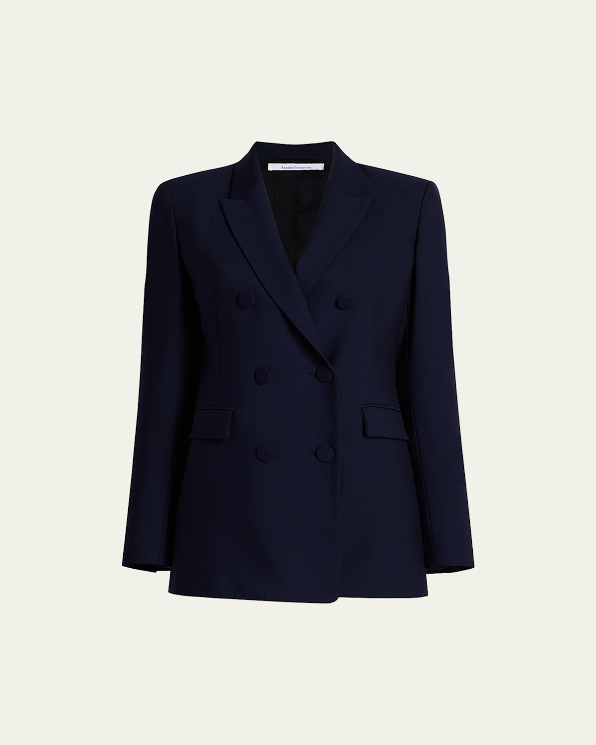 Wool Double-Breasted Blazer Jacket