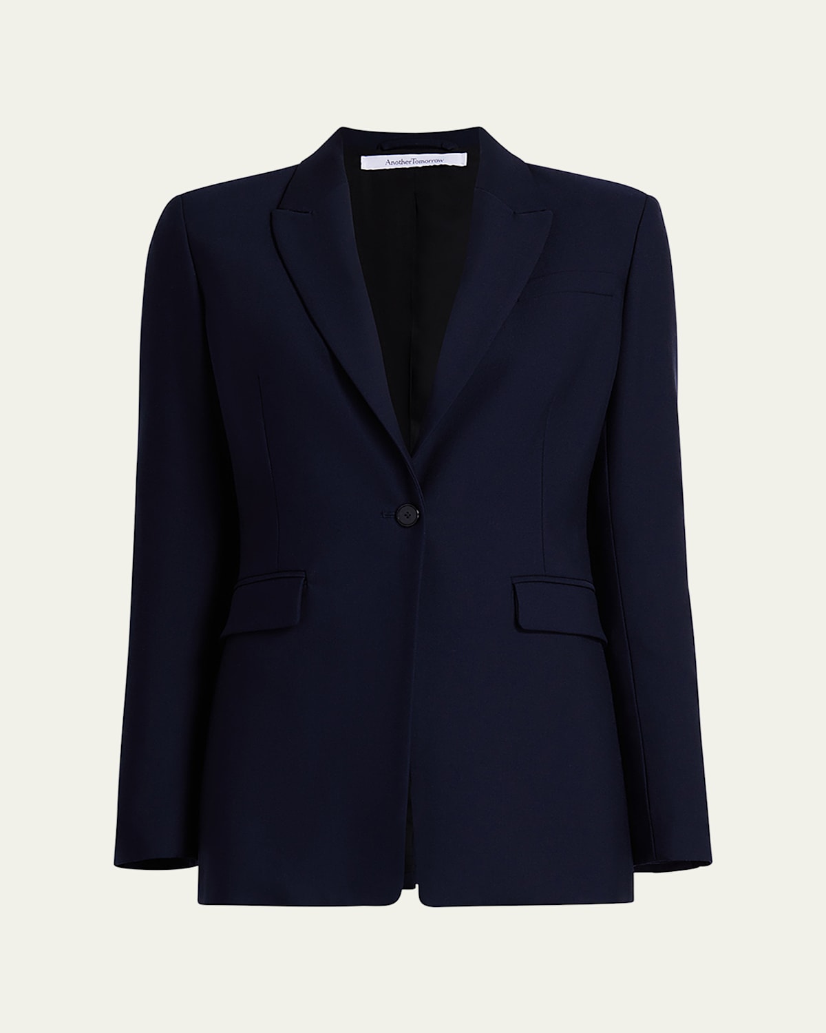 ANOTHER TOMORROW SINGLE BUTTON BLAZER JACKET 