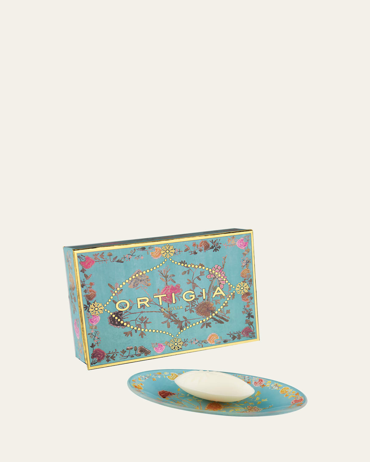 Ortigia Florio Glass Plate & Soap Set | Thumbnail 4