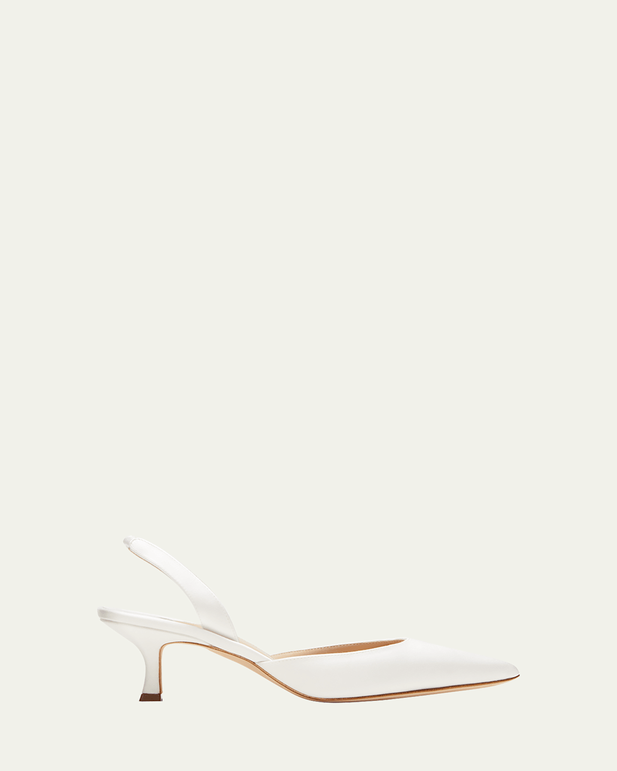 MANOLO BLAHNIK CAROLYNE KITTEN-HEEL HALTER PUMPS 