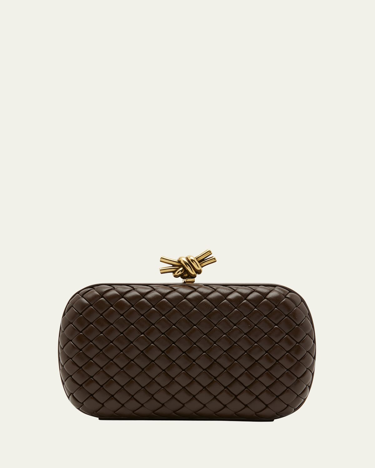 Bottega Veneta Knot Bag In Light Brown-m Brass