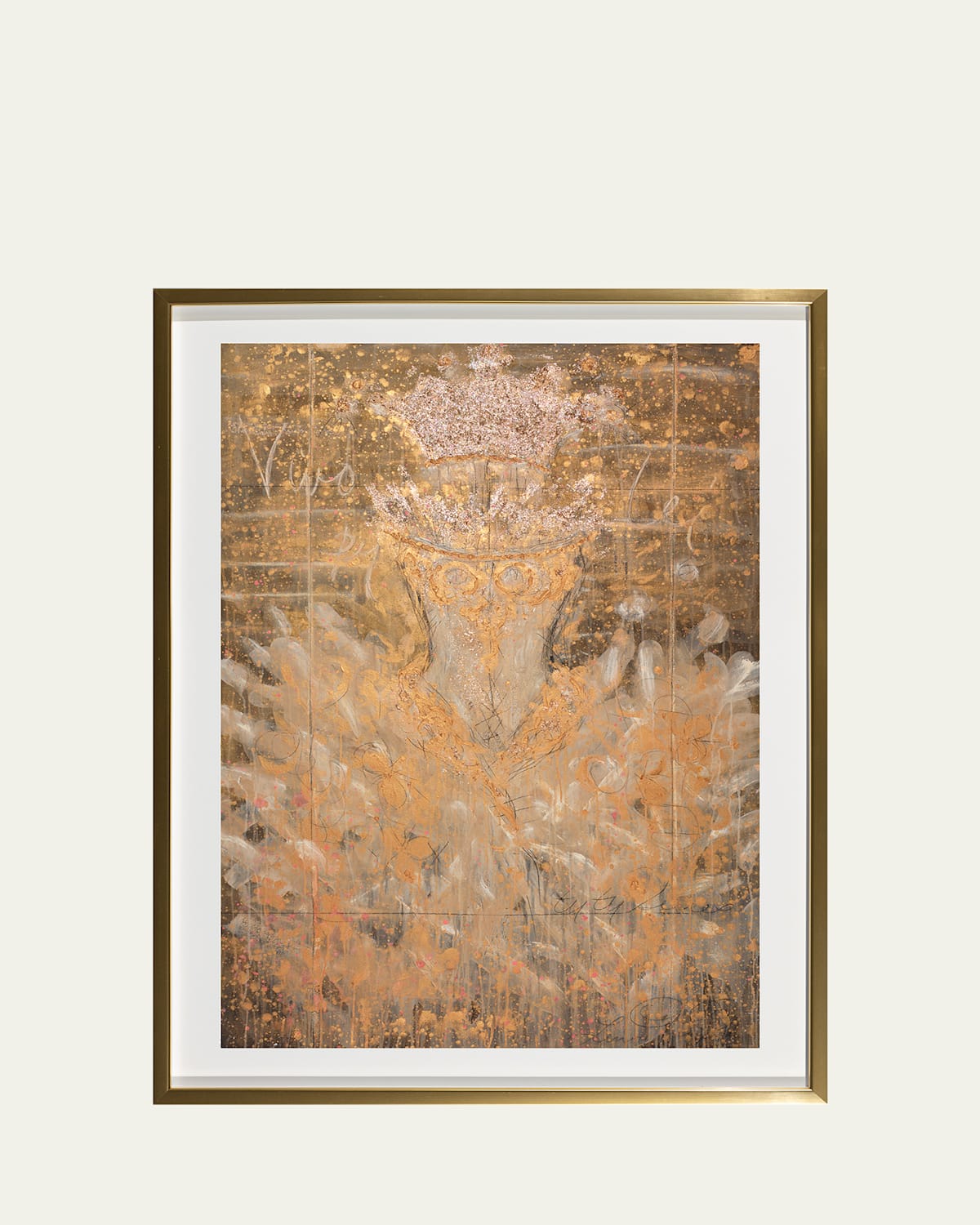 RFA Fine Art "Beige & Gold Tutu" Giclee by Lenore Gimpert