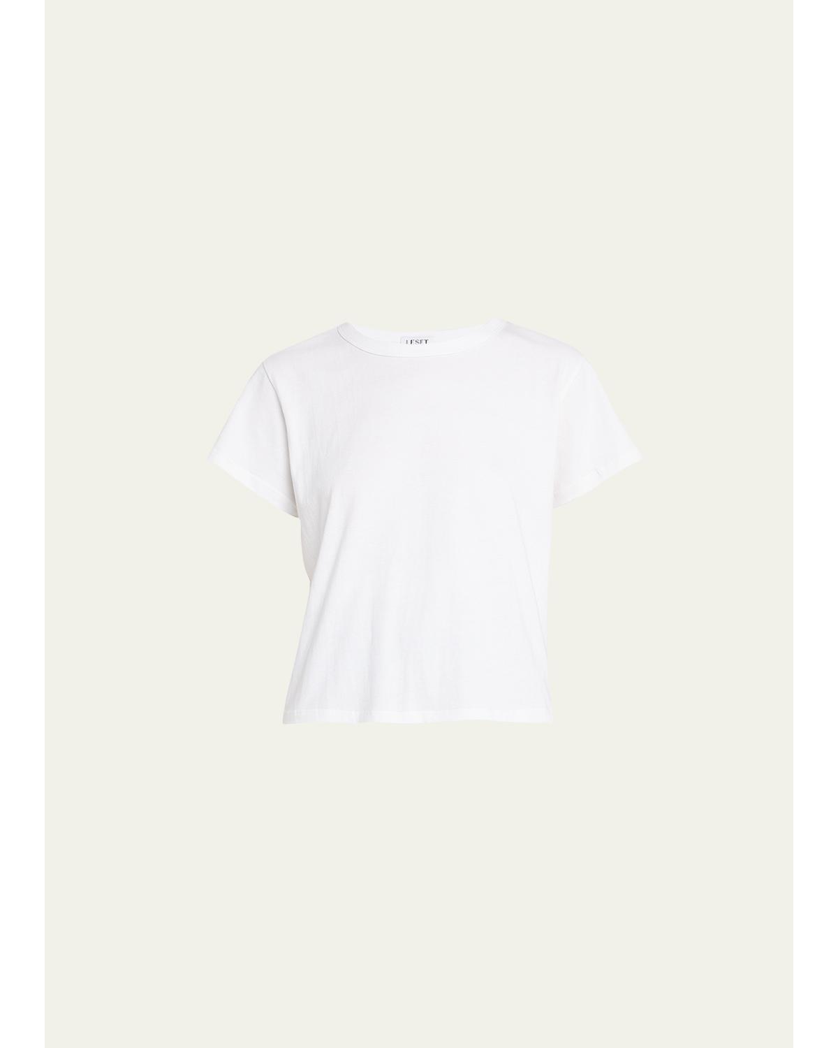 Margo Short-Sleeve Cotton Crewneck Tee