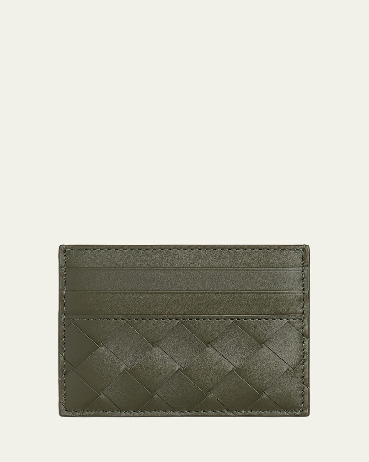 Bottega Veneta Men 's Intrecciato Leather Card Case