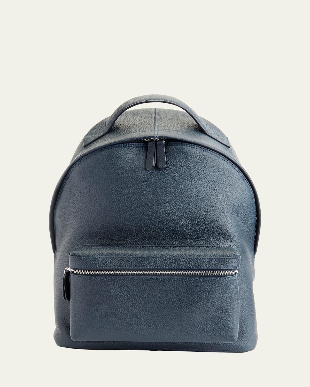 Royce New York Personalized Leather Executive Backpack In Navy