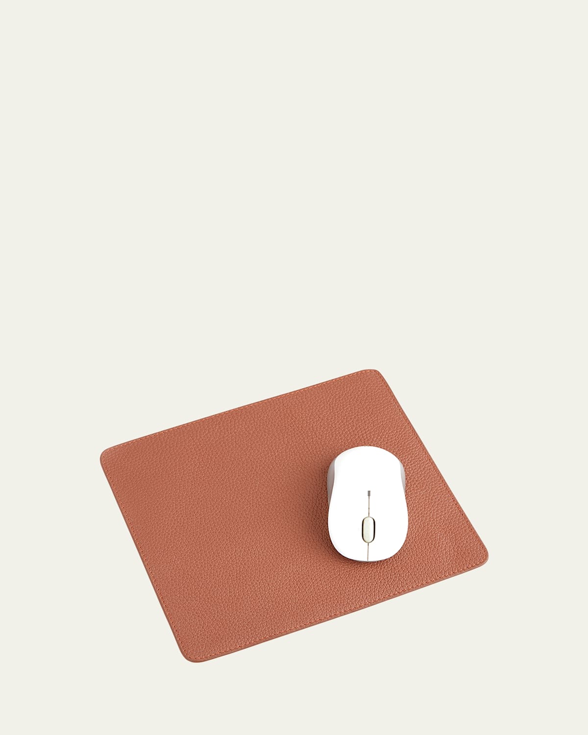 Royce New York Personalized Leather Mouse Pad In Tan