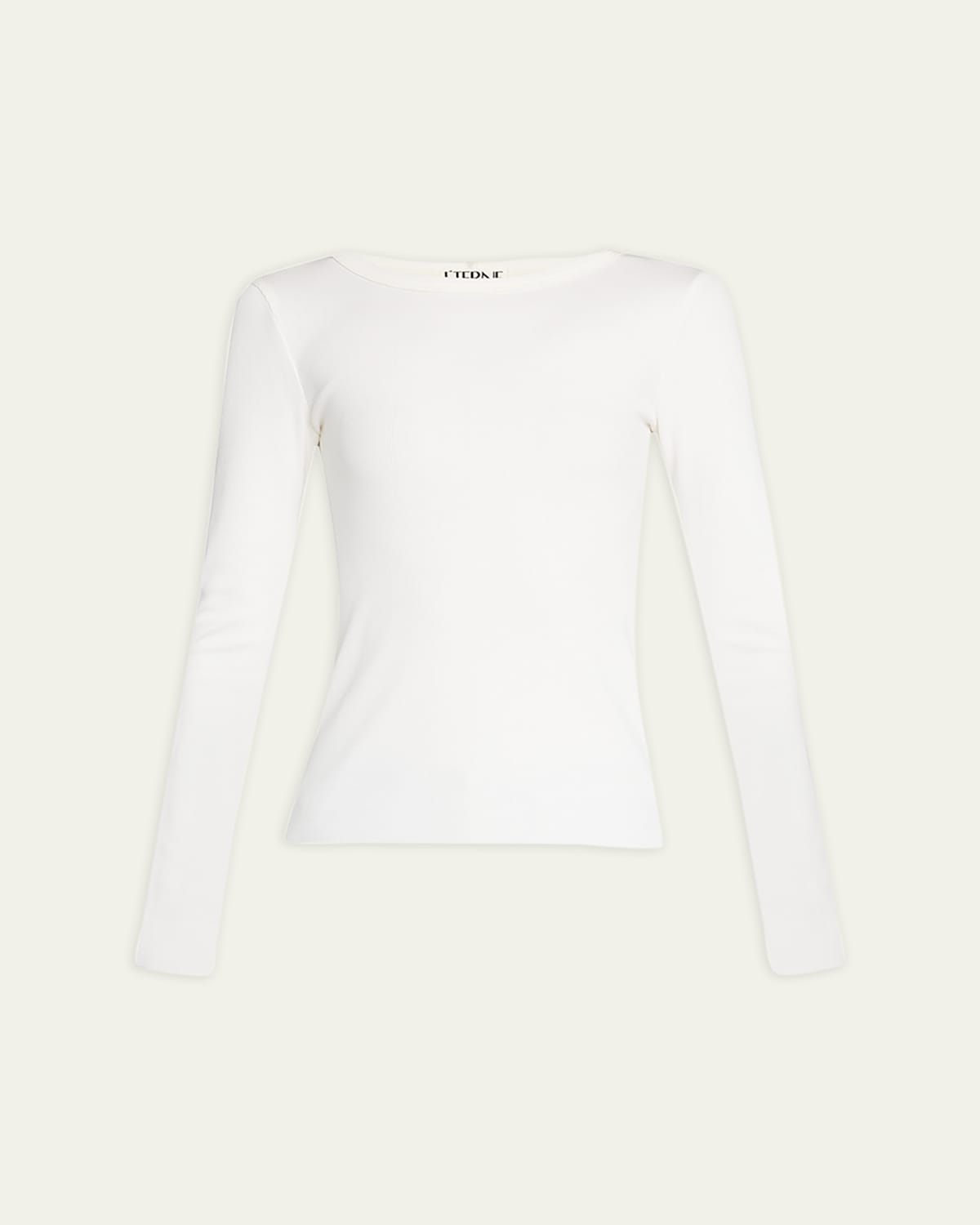 Éterne Long Sleeve Baby Tee In Cream