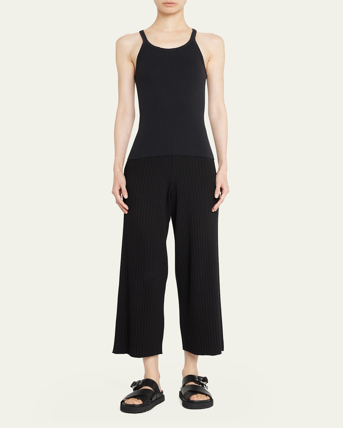 Cropped Rib Tank Top