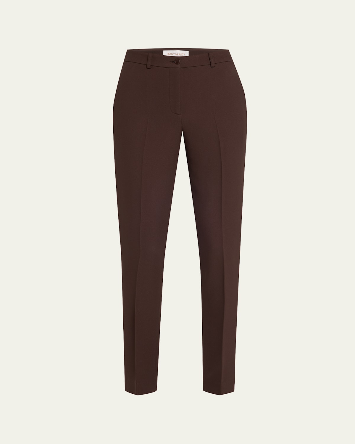 Samantha Double Crepe Sablé Slim-Leg Pants