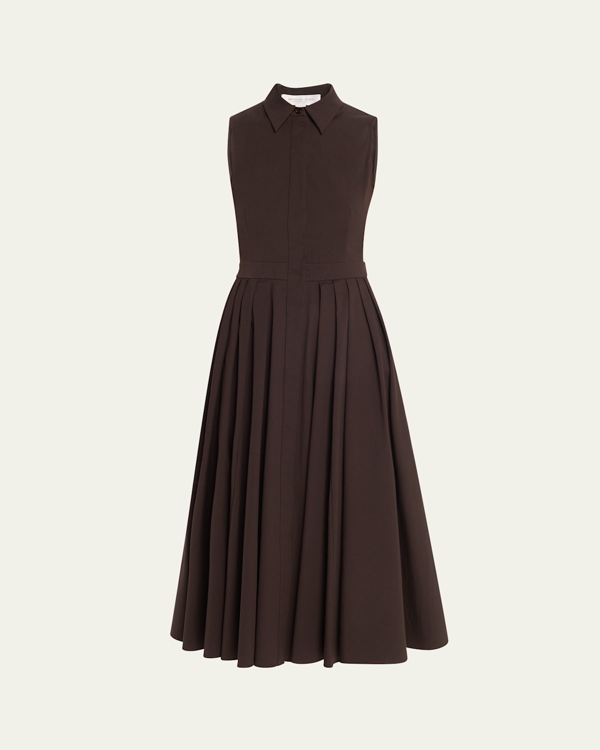 Button-Front Poplin Shirtdress