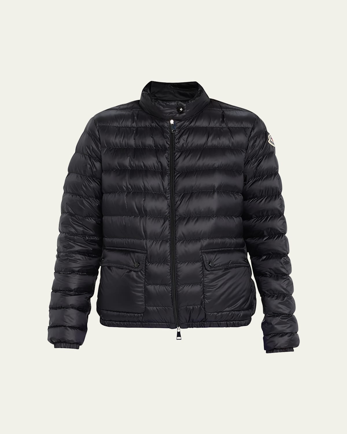 Moncler Lans Quilted Padded Shell Down Jacket In Black
