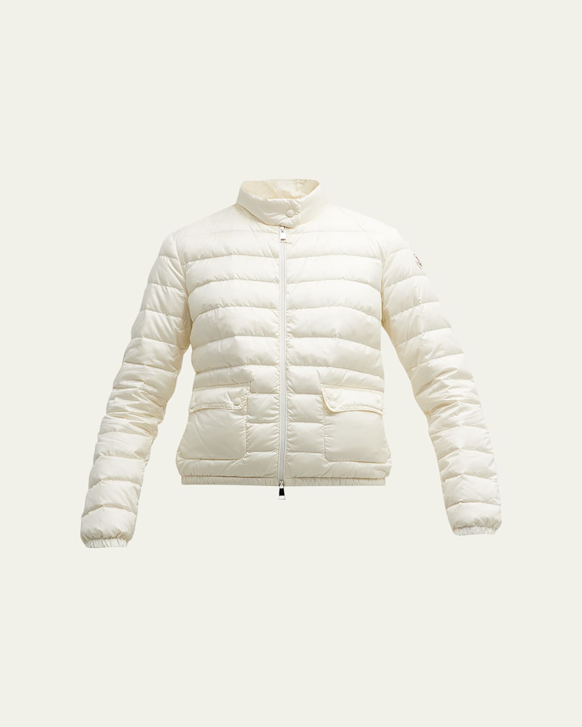 Shop Moncler Lans Puffer Jacket In Natural