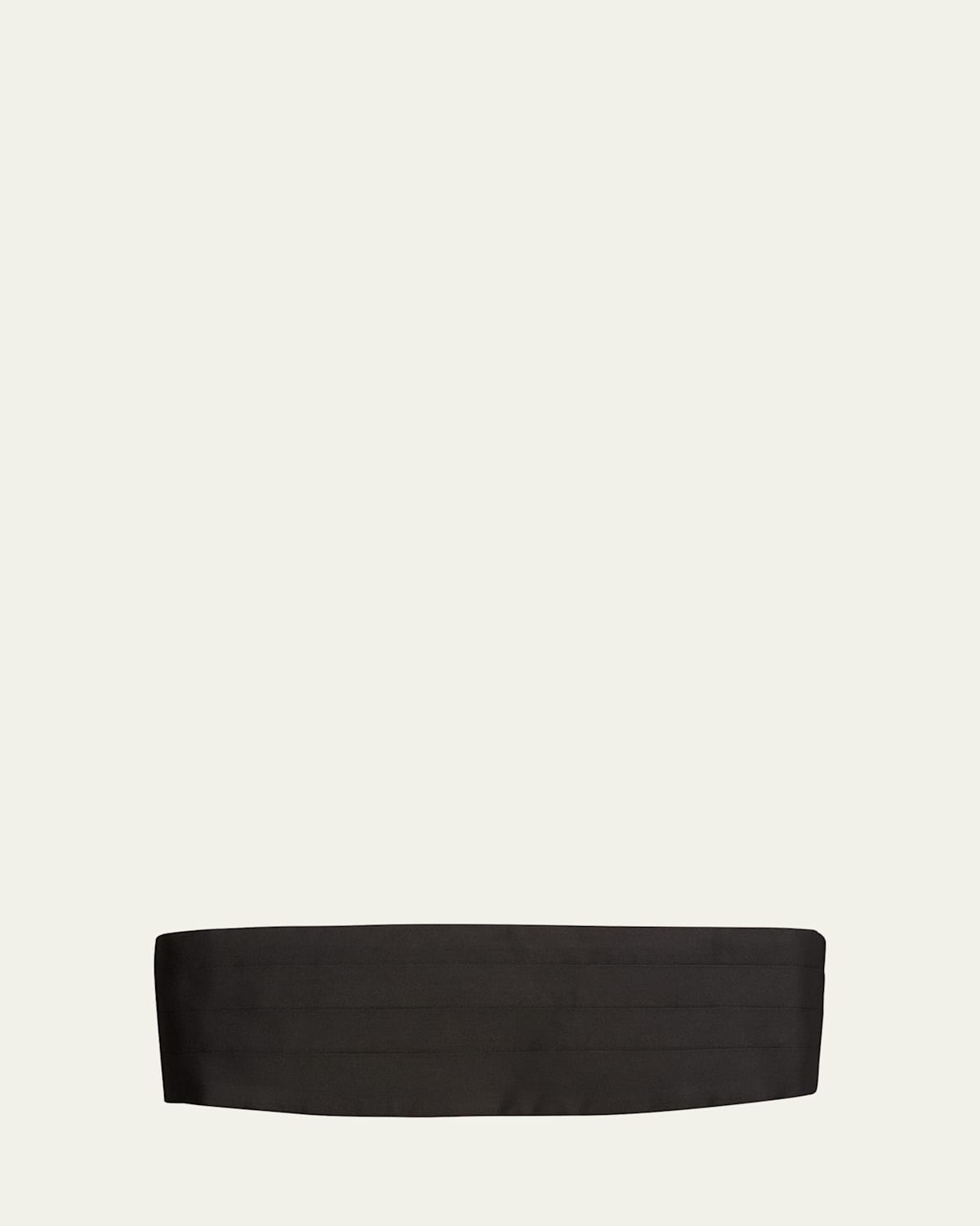 ZEGNA Men's Pleated Silk Cummerbund