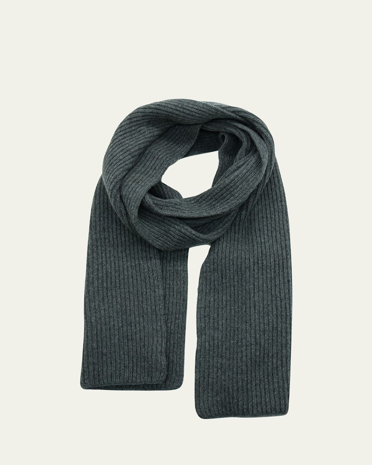 Men's Rib Cashmere Scarf