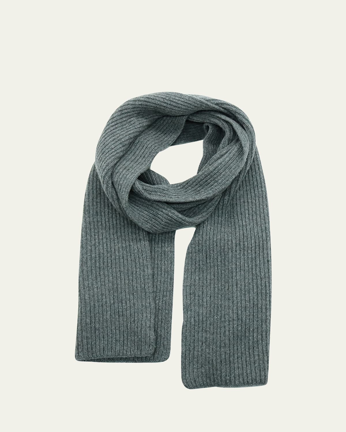 Men's Rib Cashmere Scarf