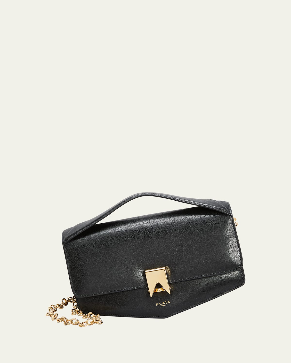 Le Papa Flap Leather Shoulder Bag