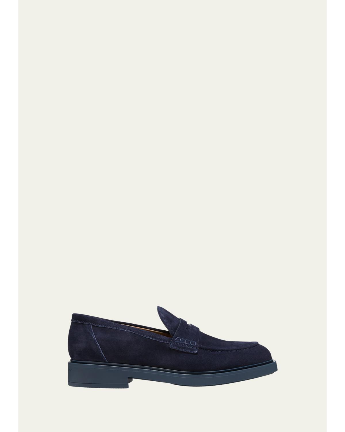 Men'S Harris Suede Penny Loafers