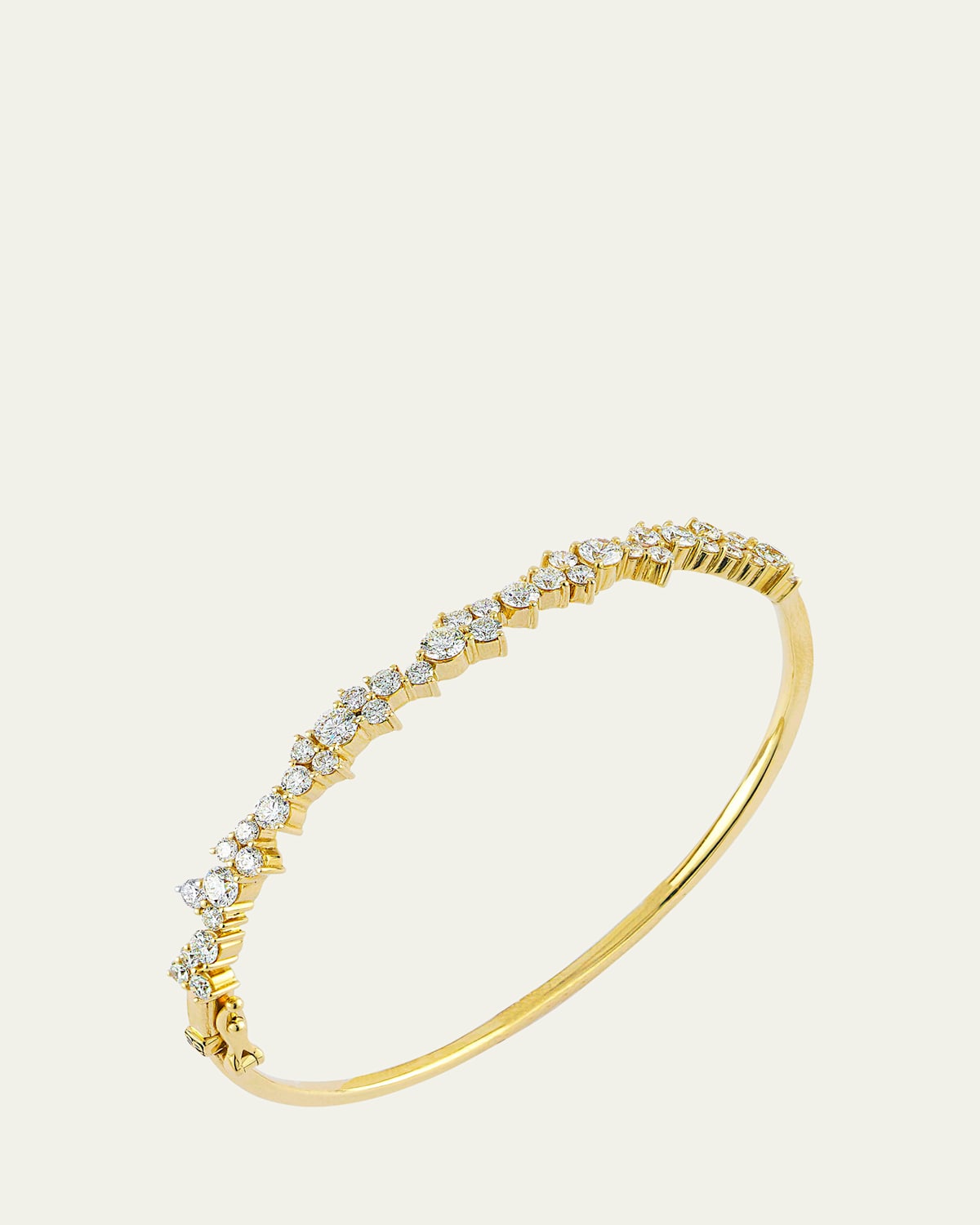 Sydney Evan 14K Gold Diamond Cocktail Bangle