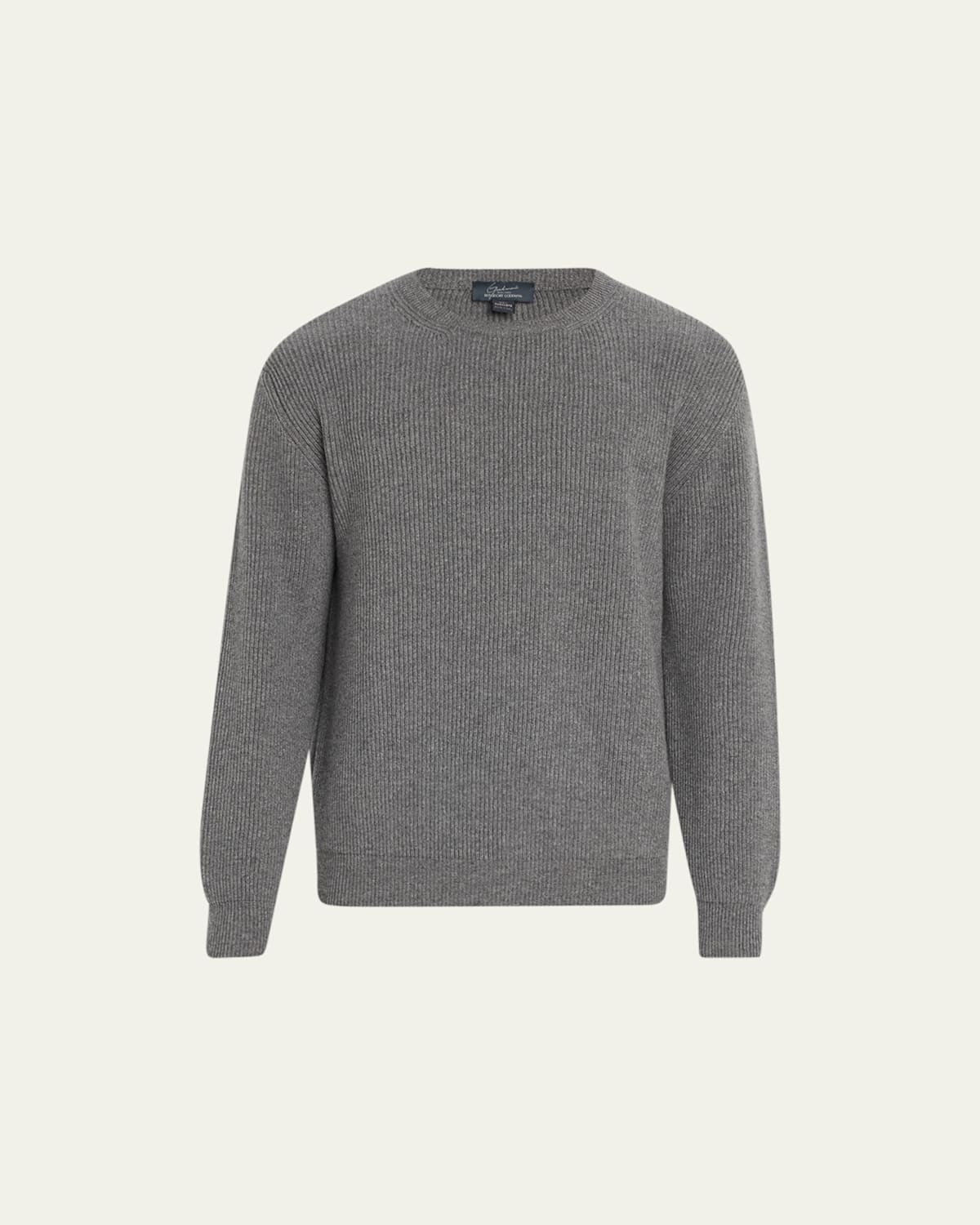 Men's Cashmere Ribbed Crewneck