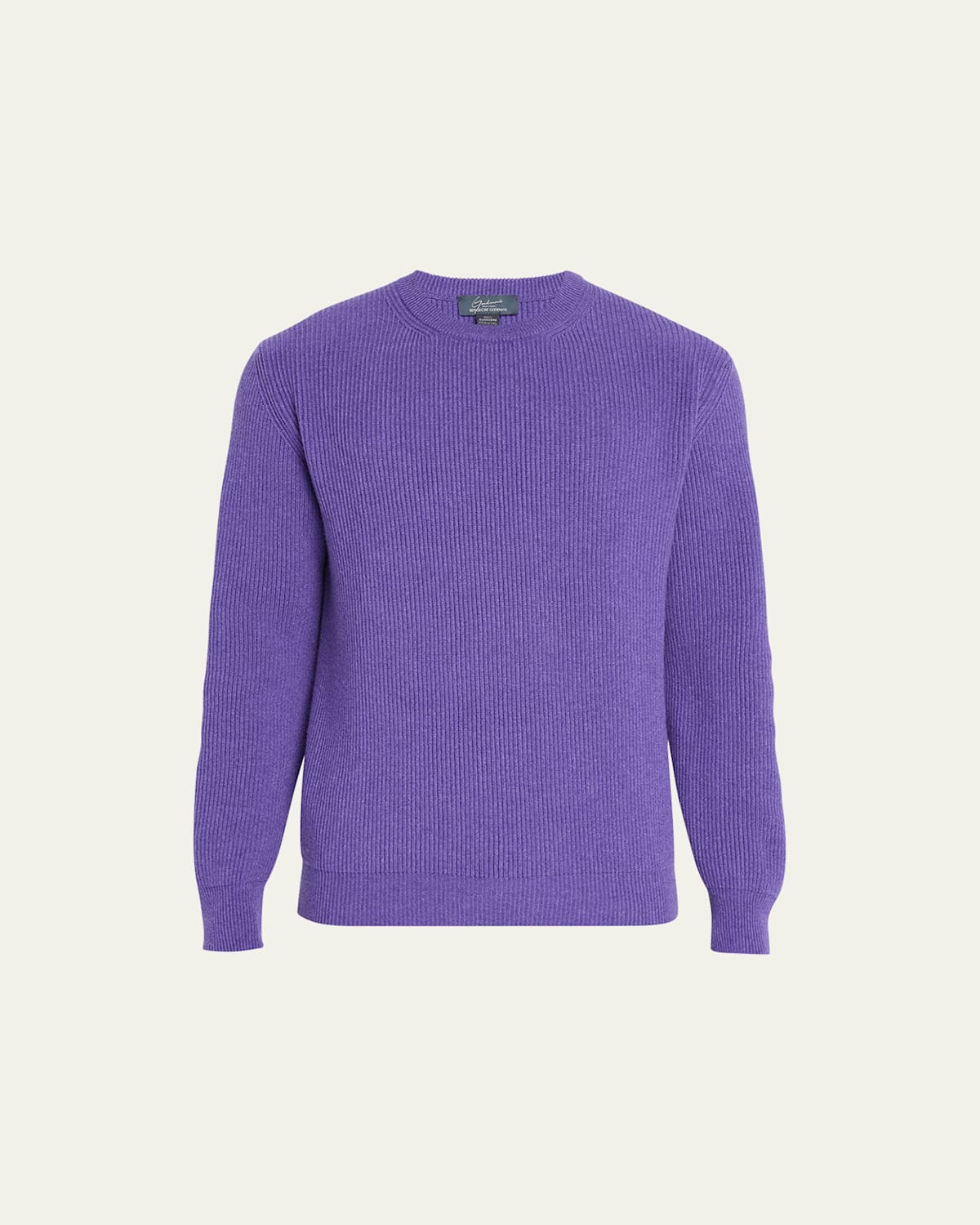 Men's Cashmere Ribbed Crewneck